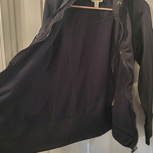 Tangerine Jacket Women's Black Active Moisture Wick Hoodie Zip-Medium - Picture 5 of 9